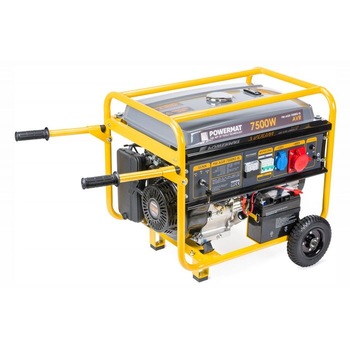 Generator curent 220V 380V 7500w pornire automata cheie manere roti Powermat Generator curent 220V 380V 7500w pornire automata cheie manere roti Powermat
