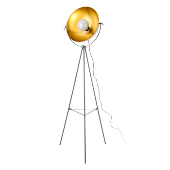 Lampadar Angers G, lux.pro, 158 cm, 1 x E27, max. 60W , metal, gri/galben arama Lampadar Angers G, lux.pro, 158 cm, 1 x E27, max. 60W , metal, gri/galben arama