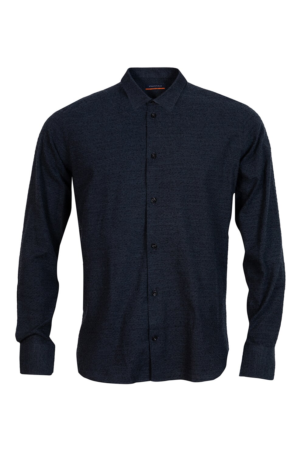 Stansfield, Camasa regular fit cu model text, Gri inchis