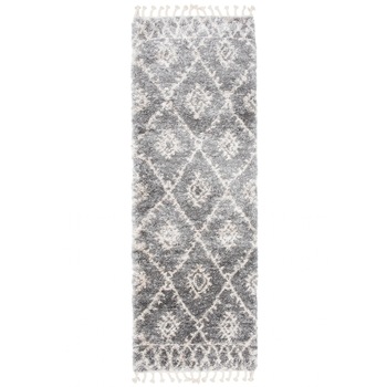 Covor Aztec Runner Vintage Modern Dc55B Ejf Gri 70x200 Covor Aztec Runner Vintage Modern Dc55B Ejf Gri 70x200