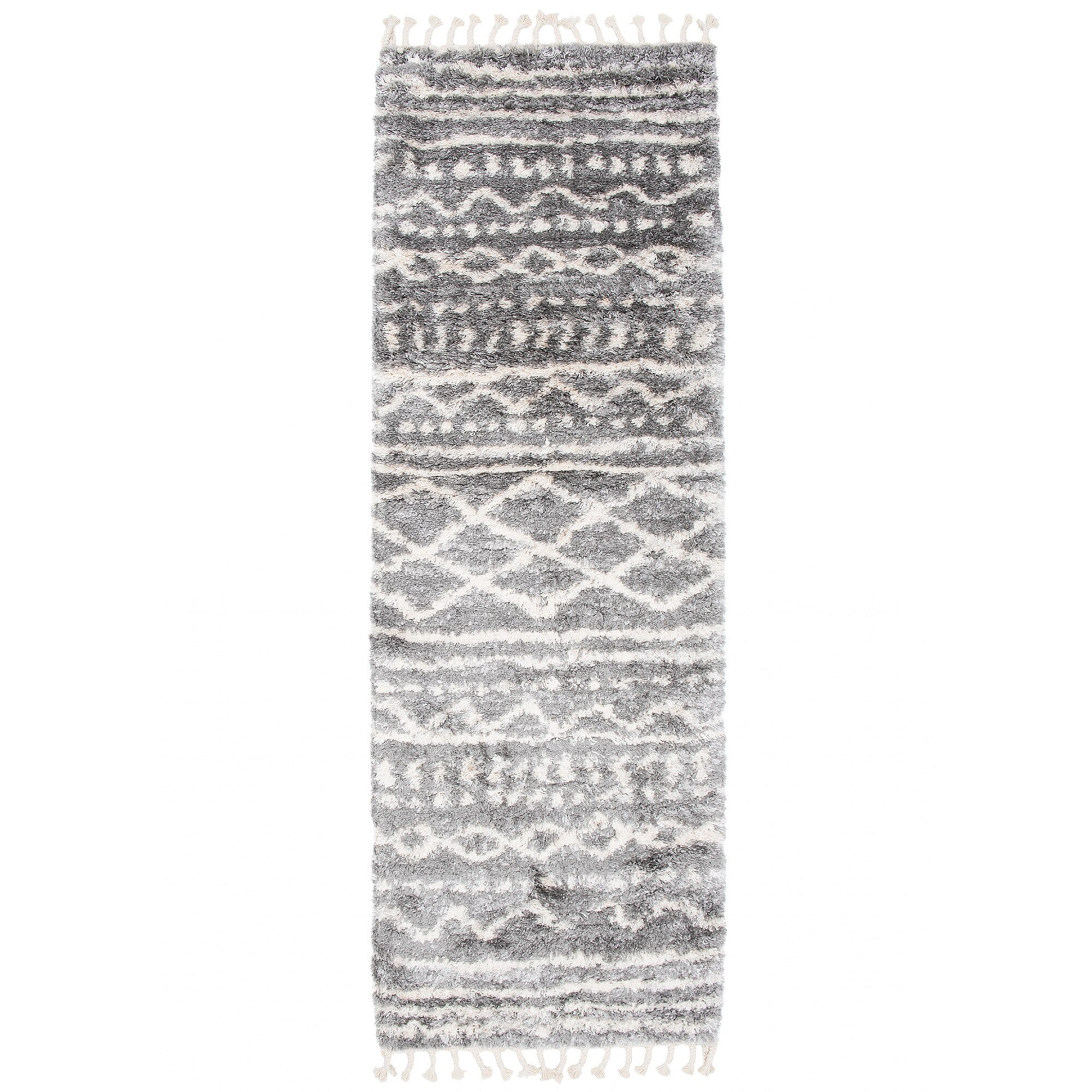 Covor Aztec Runner Vintage Modern Fn28A Ejf Gri 80x300