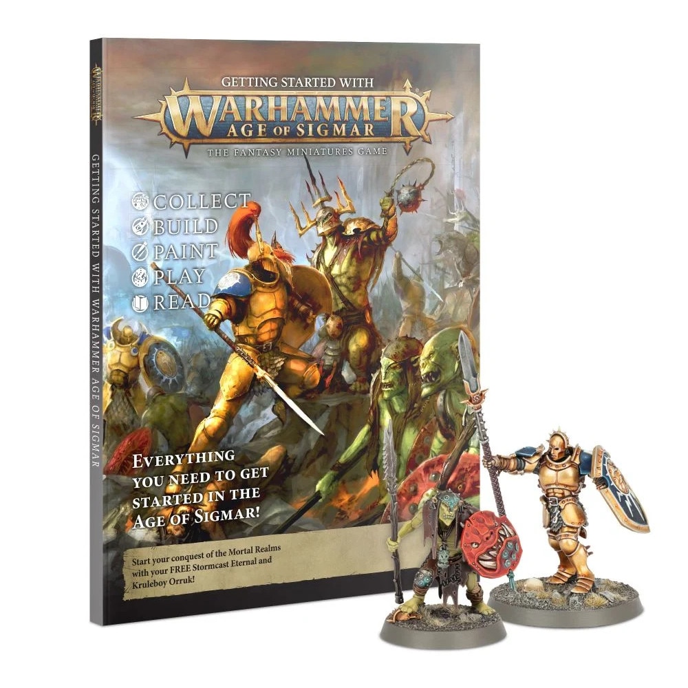 Revista cu Miniaturi, Games Workshop, Getting Started With Warhammer AOS v2, 2 miniaturi, limba engleza