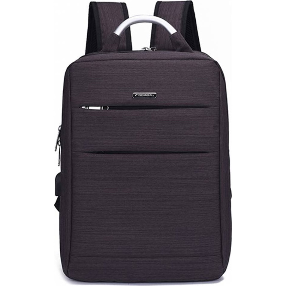 Ghiozdan BLACK LAPTOP 40x30x12cm casti usb L