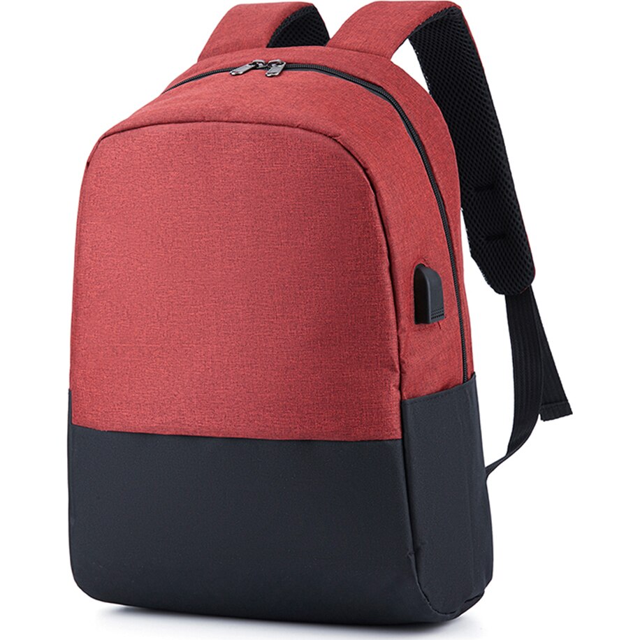 Ghiozdan BLACK FAN Teens modern USB ROSU