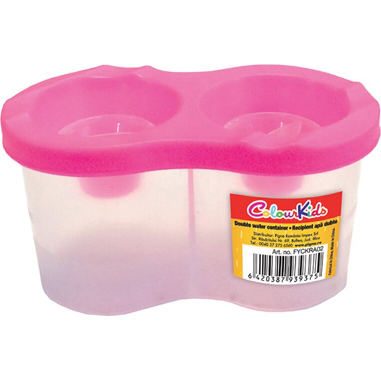 Recipient apa Colour KIDS dublu pentru desen