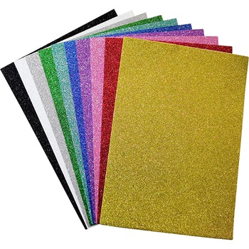Art Craft Colour KIDS COLI EVA gumata cu sclipici 10 culori A4 2mm grosime Art Craft Colour KIDS COLI EVA gumata cu sclipici 10 culori A4 2mm grosime