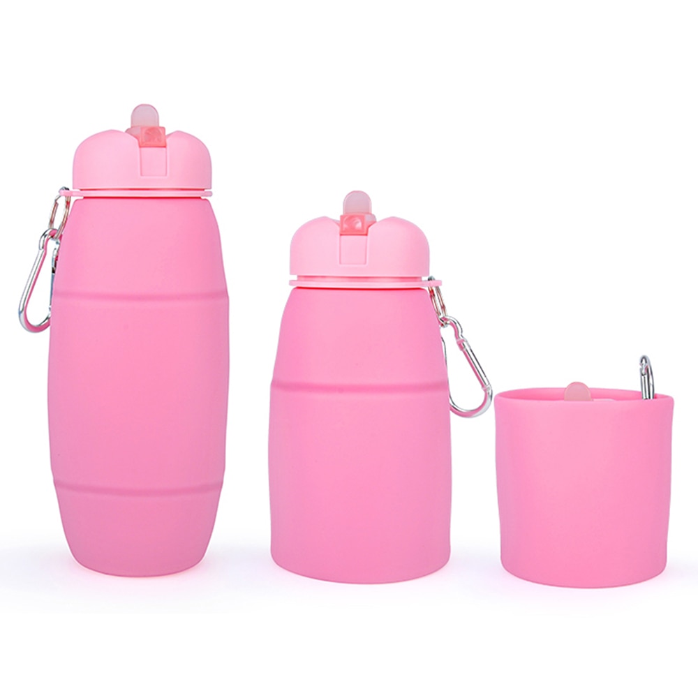 Sticla Lichide PREMIUM silicon 600 ml roz