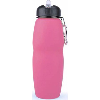 Sticla Lichide PREMIUM silicon pliabila 700 ml roz Sticla Lichide PREMIUM silicon pliabila 700 ml roz