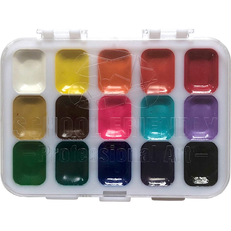Acuarele COLOUR KIDS semi-uscate 15 culori