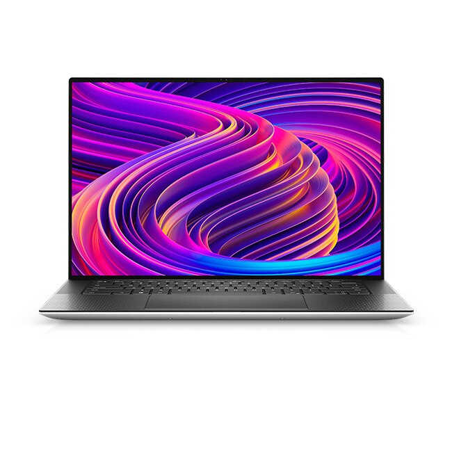 Laptop DELL XPS 15 (9510), Intel Core i9-11900H 4.9 GHz, 15.6 inch, UHD+ Touch, 32GB RAM, 1TB SSD, RTX 3050Ti, Platinum Silver cu palmrest Black carbon fiber