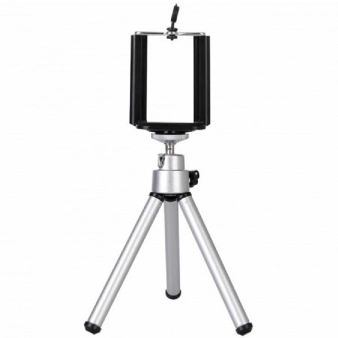 Mini trepied pentru smartphone, camere video sport, Argintiu, BBL2821