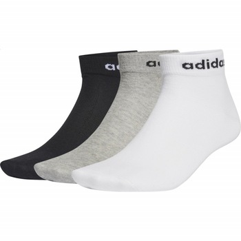Set 3 perechi sosete Adidas Nc Ankle, Alb/Gri/Negru Set 3 perechi sosete Adidas Nc Ankle, Alb/Gri/Negru