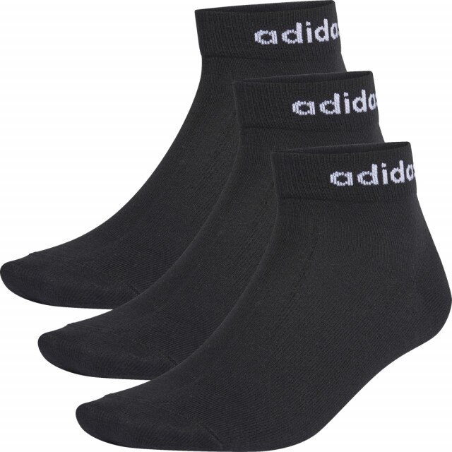Set 3 perechi sosete Adidas Nc Ankle, Negru
