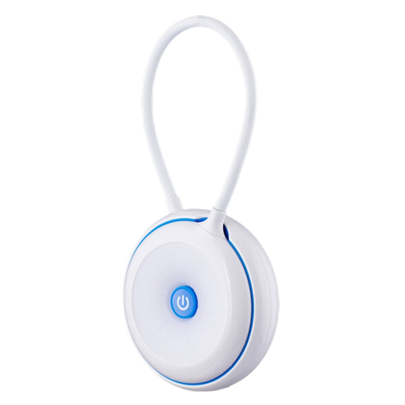 Lampa multifunctionala Yoyo, citit, birou, lanterna, veghe, outdoor, LED, USB, pliabila, touch, reincarcabila, protectie ochi, alb-albastru
