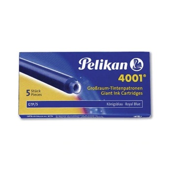Set rezerve pentru stilou mare, 5 buc, Pelikan, albastru Set rezerve pentru stilou mare, 5 buc, Pelikan, albastru