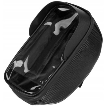 Geanta pentru bicicleta, Zola®, cu buzunar transparent pentru telefon, Negru, 14x19x9.5cm Geanta pentru bicicleta, Zola®, cu buzunar transparent pentru telefon, Negru, 14x19x9.5cm