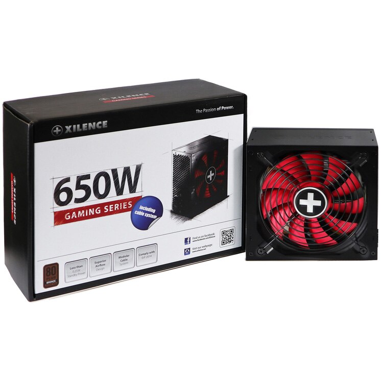 Sursa Xilence Gaming XN225 XP650R10, 80 PLUS® Bronze, 650W, DC to DC, Semi Modular