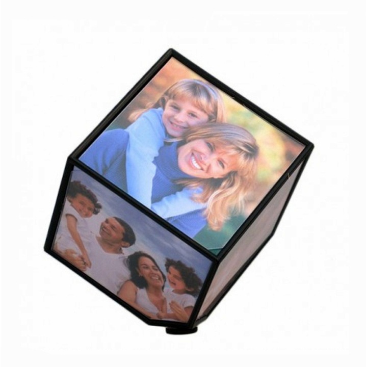 Cub foto personalizat negru cu 6 fotografii, 11 cm, Pop Radu Daniel II