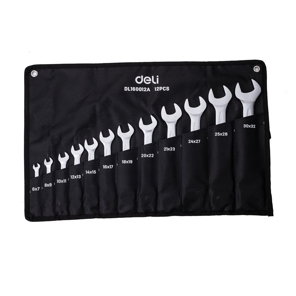 Set 12 chei duble cu capat deschis Deli Tools EDL160012A