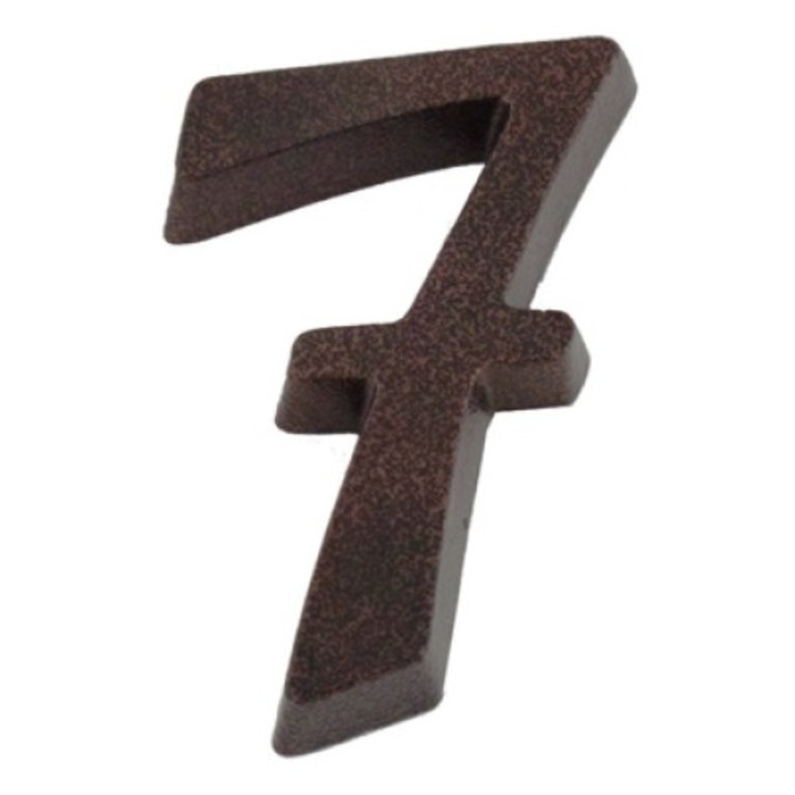 Alumínium házszám 7 barna 11cm