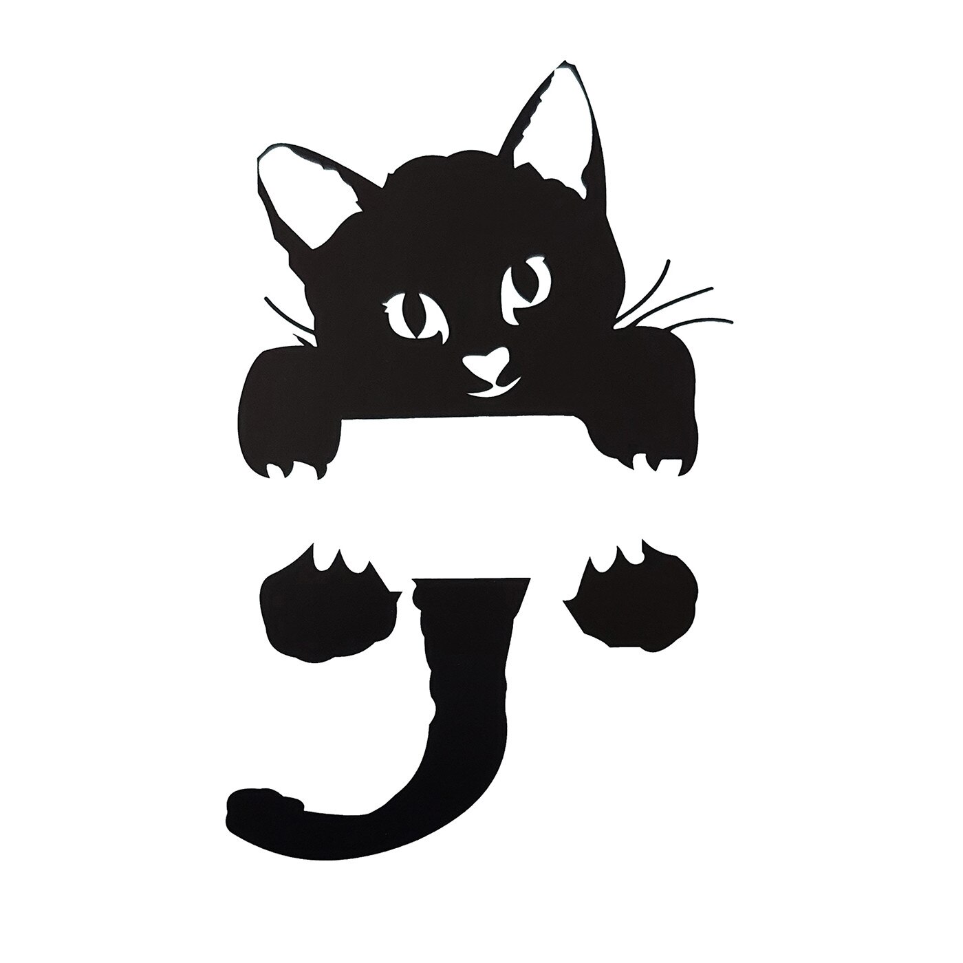 Sticker decorativ pentru intrerupator, Pisica, 11.5 cm, 1018STK