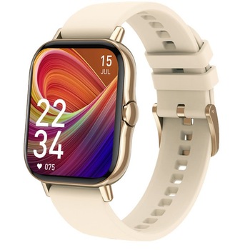 Ceas SmartWatch SmartVIBE™ GTS, Infinity Touch 1.78 inch, Apelare Bluetooth, 24/7 Monitorizare Ritm Cardiac ,Tensiune arteriala, ECG, OXIMETRU SpO2, Vreme, Fitness Tracker, NOTIFICARI Apeluri/Retele Sociale, Player Muzica, Curea Silicon, Gold Edition Ceas SmartWatch SmartVIBE™ GTS, Infinity Touch 1.78 inch, Apelare Bluetooth, 24/7 Monitorizare Ritm Cardiac ,Tensiune arteriala, ECG, OXIMETRU SpO2, Vreme, Fitness Tracker, NOTIFICARI Apeluri/Retele Sociale, Player Muzica, Curea Silicon, Gold Edition