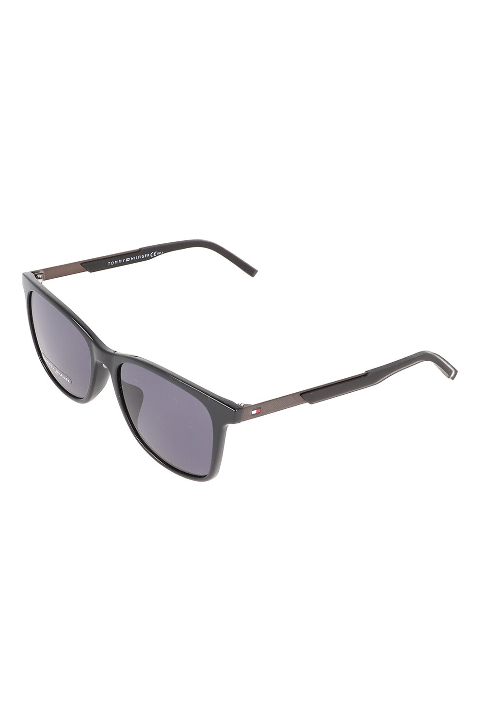 Tommy Hilfiger, Ochelari de soare patrati, Maro inchis/Negru, 55-17-145 Standard