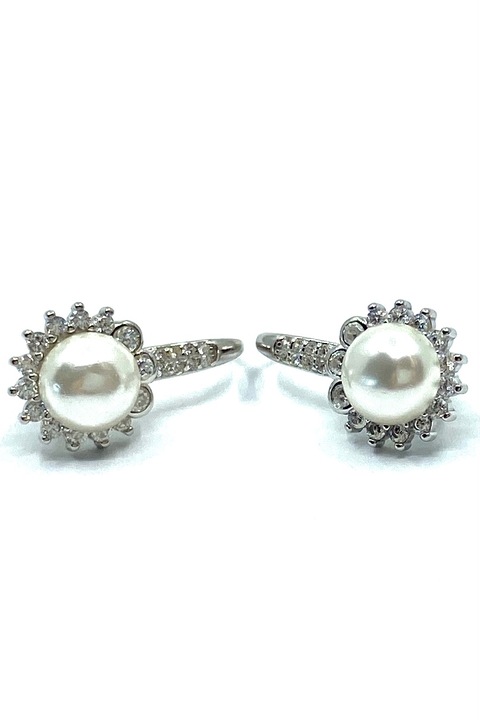 Cercei din argint 925 cu perle, Agavi