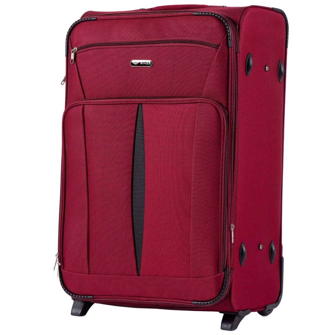 Troler Mare, Extensibil, WINGS, W1601, 2 Roti, 74 cm, Rosu