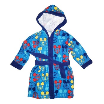Halat de baie, albastru cu figurine multicolore, Mickey 110 - 116 cm Halat de baie, albastru cu figurine multicolore, Mickey 110 - 116 cm