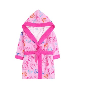 Halat de baie, roz cu figurine multicolore, Minnie 98 - 104 cm Halat de baie, roz cu figurine multicolore, Minnie 98 - 104 cm