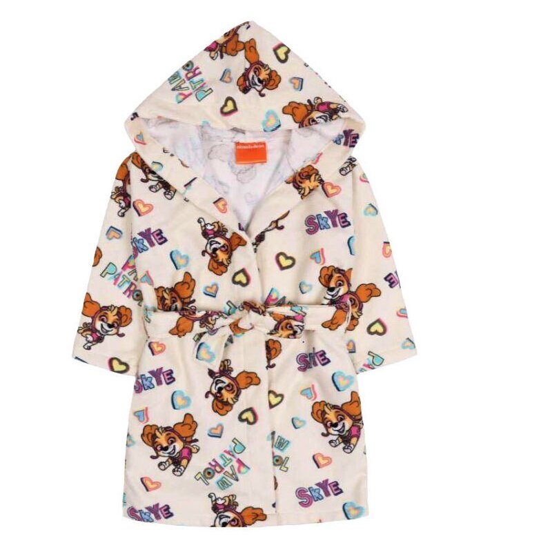 Halat de baie, crem cu figurine multicolore, Paw 98 - 104 cm