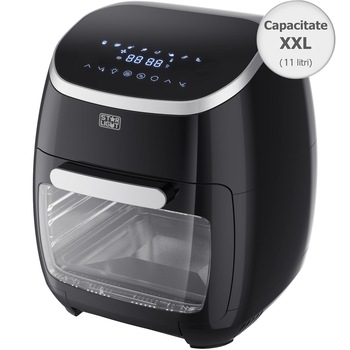 Friteuza digitala fara ulei XXL Star-Light Airfryer DAFB-1120BL, 2000W, 11l, Control Digital, 8 Programe presetate, Rotisor, Timer, Negru Friteuza digitala fara ulei XXL Star-Light Airfryer DAFB-1120BL, 2000W, 11l, Control Digital, 8 Programe presetate, Rotisor, Timer, Negru