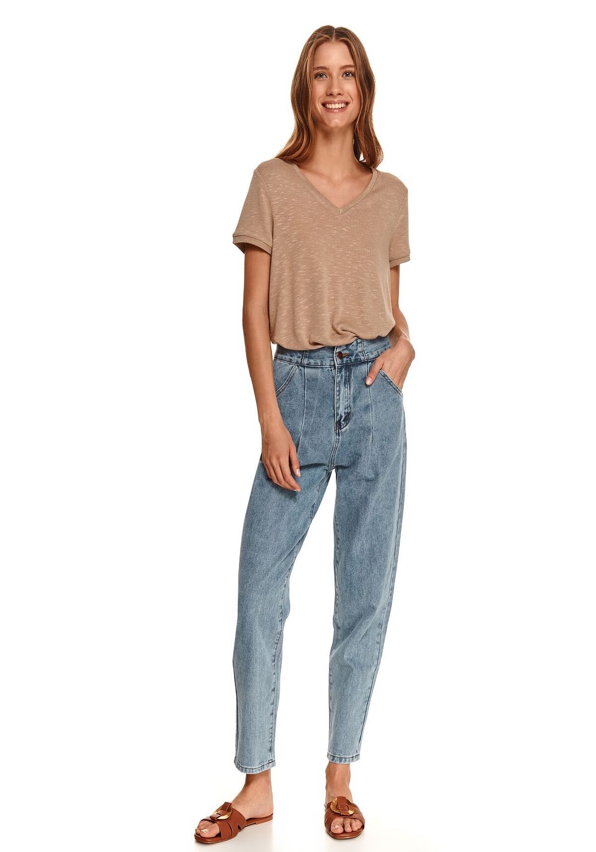 Pantaloni femei, TOP SECRET, SSP3824, Albastru