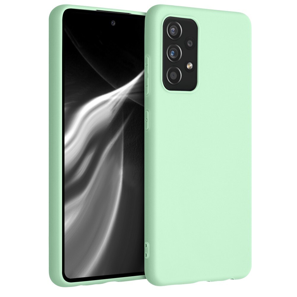 Husa compatibila cu Samsung A52/ A52 5G, silicon, cu interior de catifea, Verde