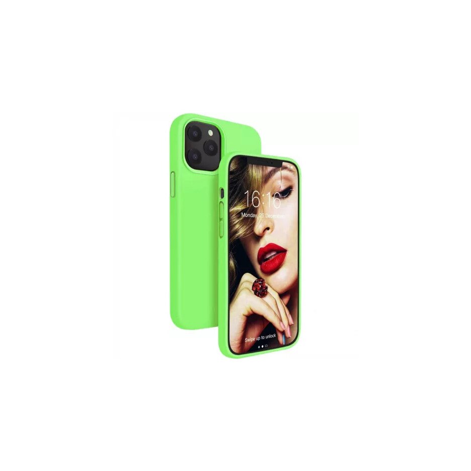 Husa compatibila cu Samsung A51, silicon, cu interior de catifea, Verde