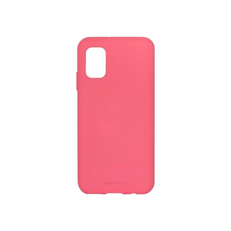 Husa compatibila cu Samsung A02S, silicon, cu interior de catifea, Roz