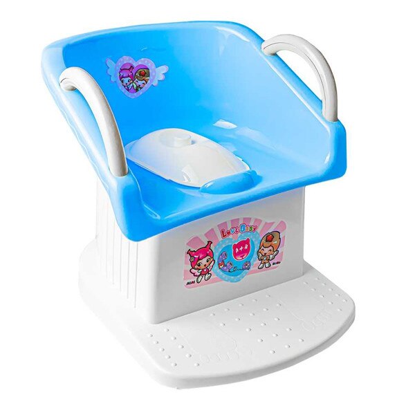 Olita pentru copii Love Baby, tip scaunel, Alb/Turcoaz, Robentoys