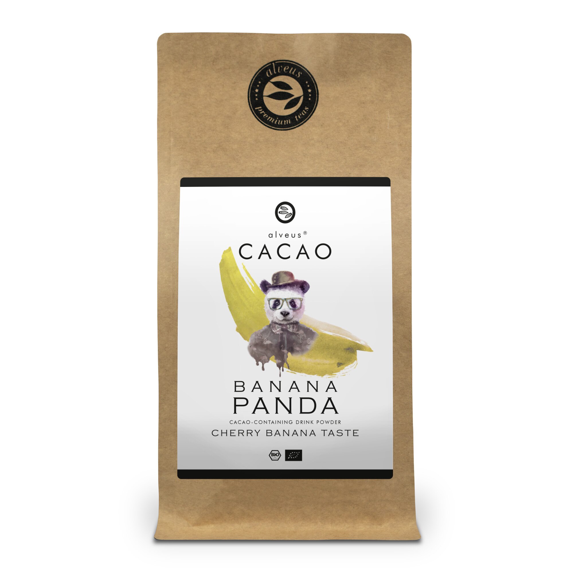Cacao pudra Banana Panda Organic Alveus Cherry Banana Taste125g plic