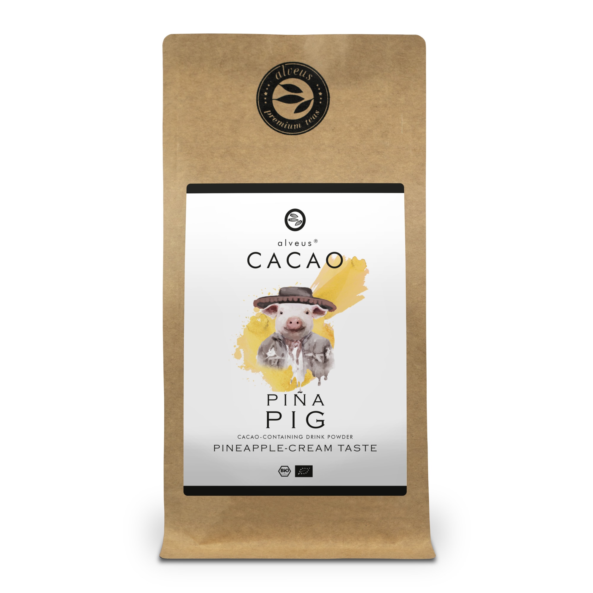 Cacao pudra Pina Pig Organic Alveus Pineapple Cream Taste125g plic
