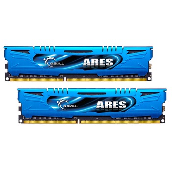 Memorie G.SKILL ARES Blue 8GB, DDR3, 1600MHZ, 1.5 V, CL9, kit 2x4GB Memorie G.SKILL ARES Blue 8GB, DDR3, 1600MHZ, 1.5 V, CL9, kit 2x4GB