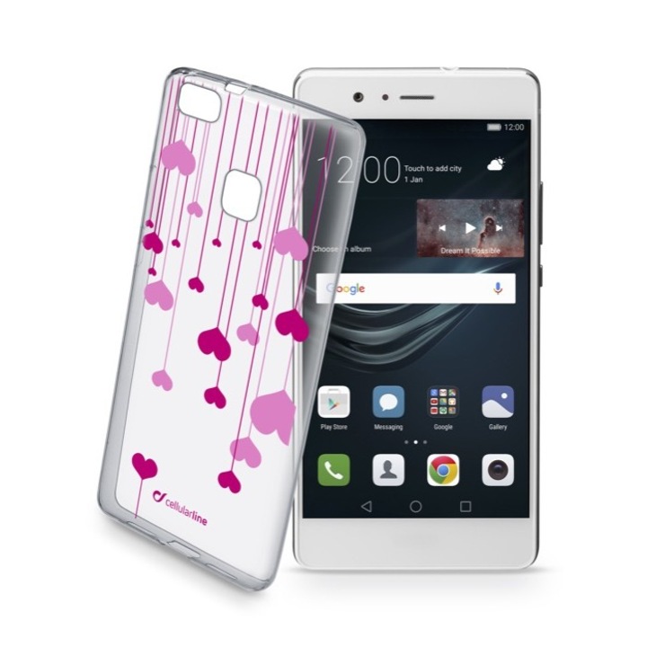 Калъф Style на Cellular Line за Huawei P9 lite, сърца