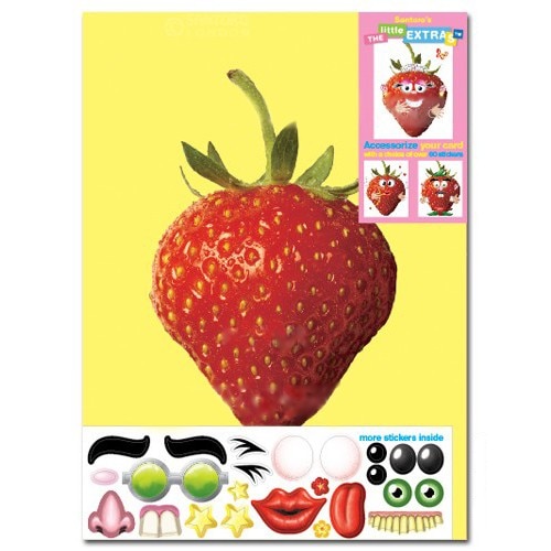 Felicitare amuzanta Little Extra Capsuna