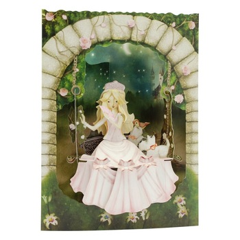 Printesa in leagan - Felicitare 3D Swing Cards Printesa in leagan - Felicitare 3D Swing Cards