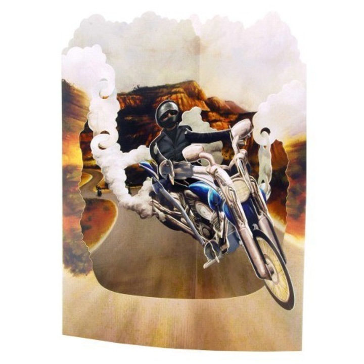 Motocicleta - Felicitare 3D Swing Cards