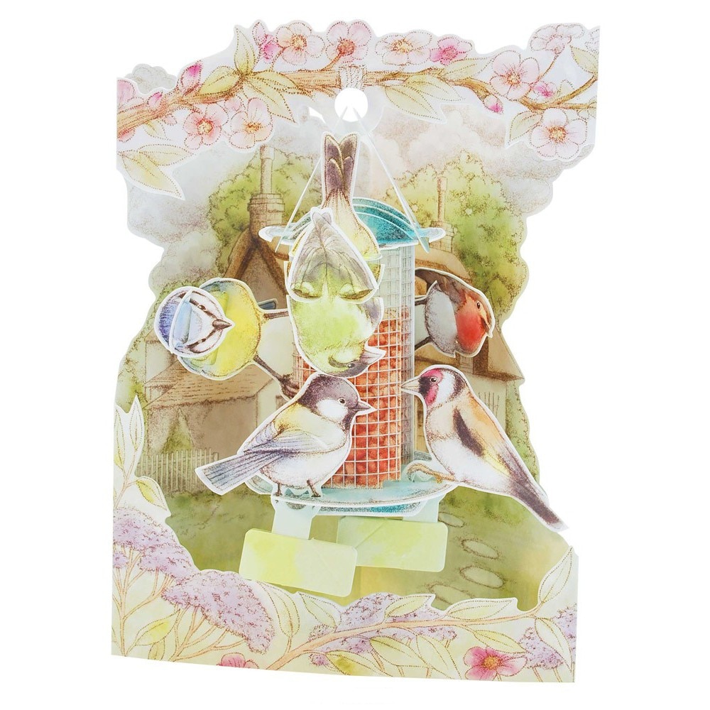 Pasari in Gradina - Felicitare 3D Swing Cards