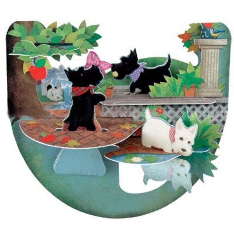 Felicitare 3D Popnrock-Catelusi Scottie