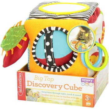 Cub senzorial cu acitivitati Infantino Peek & Seek Discovery Cube Cub senzorial cu acitivitati Infantino Peek & Seek Discovery Cube