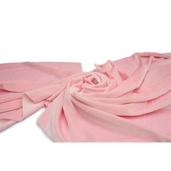 Catifea, tricot din velur, culoare Roz deschis, dimensiune 50 cm x 150 cm Catifea, tricot din velur, culoare Roz deschis, dimensiune 50 cm x 150 cm