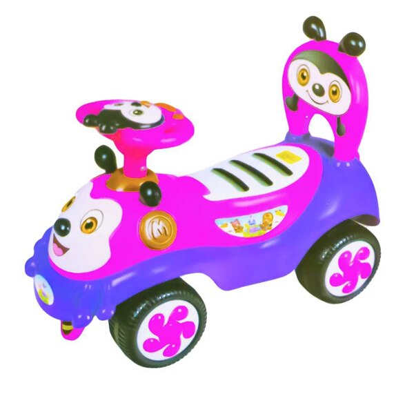 Masinuta 2 in 1, fara pedale, Roz/Mov, 49x24x42 cm, Robentoys